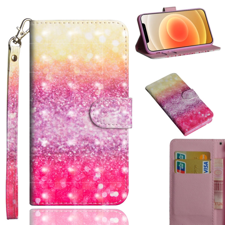 3D Painting Pattern Horizontal Flip TPU + PU Leather Case with Holder & Card Slots & Wallet