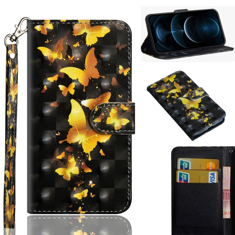 3D Painting Pattern Horizontal Flip TPU + PU Leather Case with Holder & Card Slots & Wallet