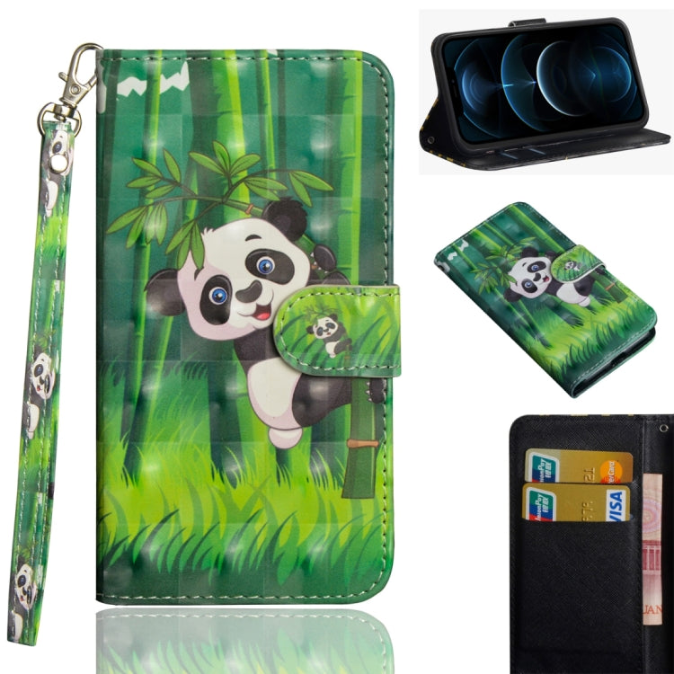 3D Painting Pattern Horizontal Flip TPU + PU Leather Case with Holder & Card Slots & Wallet
