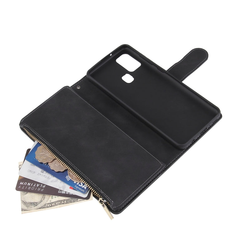 Multifunctional Retro Frosted Horizontal Flip Leather Case with Card Slot & Holder & Zipper Wallet & Photo Frame & Lanyard, For Samsung Galaxy A21s, For Samsung Galaxy Note20 Ultra, For Samsung Galaxy Note20