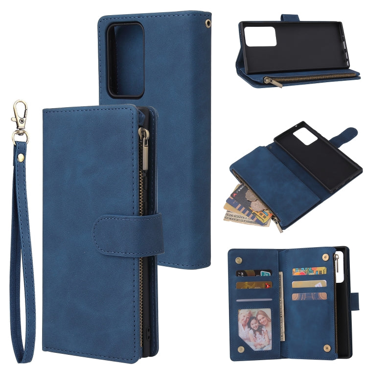 Multifunctional Retro Frosted Horizontal Flip Leather Case with Card Slot & Holder & Zipper Wallet & Photo Frame & Lanyard, For Samsung Galaxy A21s, For Samsung Galaxy Note20 Ultra, For Samsung Galaxy Note20