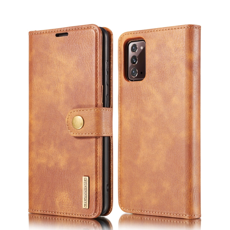 DG.MING Crazy Horse Texture Flip Detachable Magnetic Leather Case with Holder & Card Slots & Wallet, For Samsung Galaxy Note20 Ultra, For Samsung Galaxy Note20