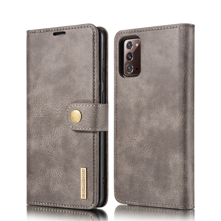 DG.MING Crazy Horse Texture Flip Detachable Magnetic Leather Case with Holder & Card Slots & Wallet, For Samsung Galaxy Note20 Ultra, For Samsung Galaxy Note20