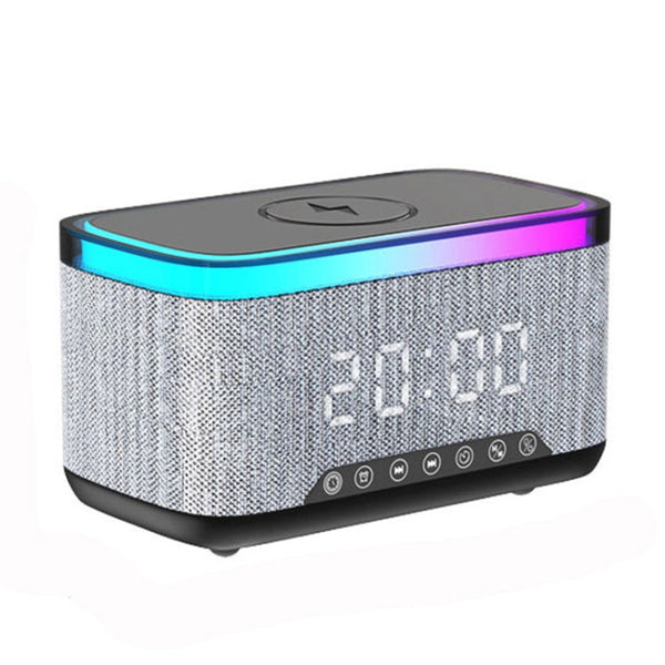 AEC S300 Portable 10W Power Multifunction Bluetooth Speaker Alarm Clock Wireless Charger, S300