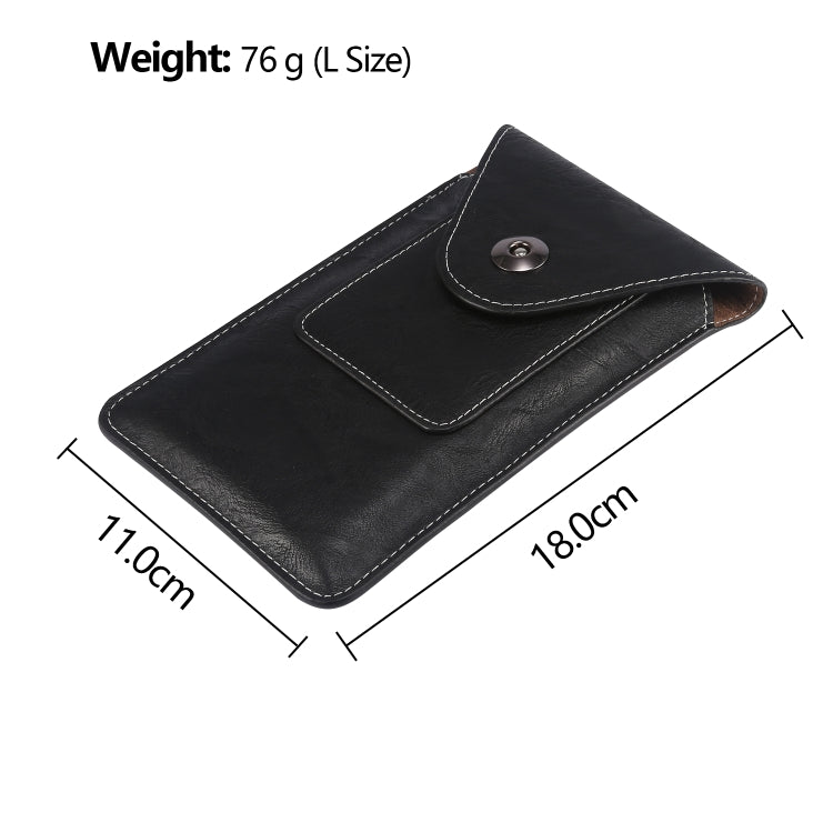 Elephant Texture Men Leisure Simple Universal Mobile Phone Waist Pack Leather Case with Card Slot, Suitable for 6.7-6.9 inch Smartphones, For iPhone 12 Pro Max