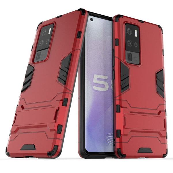 PC + TPU Shockproof Protective Case with Invisible Holder, For iPhone 12 / 12 Pro, For iPhone 12 mini, For OPPO Realme C11, For Vivo X50 Pro+, For Samsung Galaxy M01