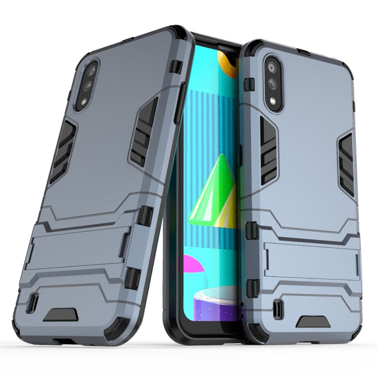 PC + TPU Shockproof Protective Case with Invisible Holder, For iPhone 12 / 12 Pro, For iPhone 12 mini, For OPPO Realme C11, For Vivo X50 Pro+, For Samsung Galaxy M01