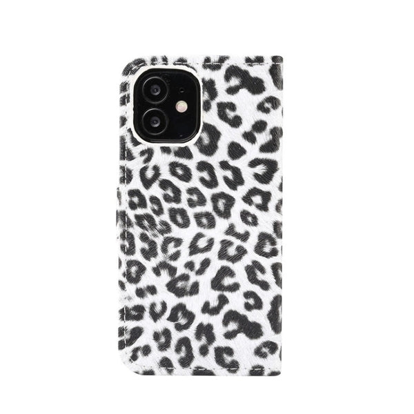 Leopard Print Pattern Horizontal Flip Leather Case with Card Slot and Holder