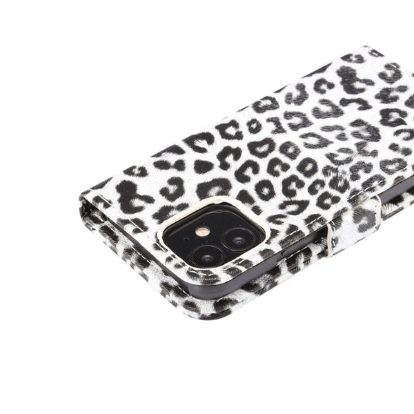 Leopard Print Pattern Horizontal Flip Leather Case with Card Slot and Holder