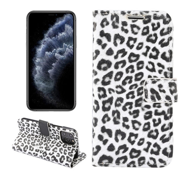 Leopard Print Pattern Horizontal Flip Leather Case with Card Slot and Holder