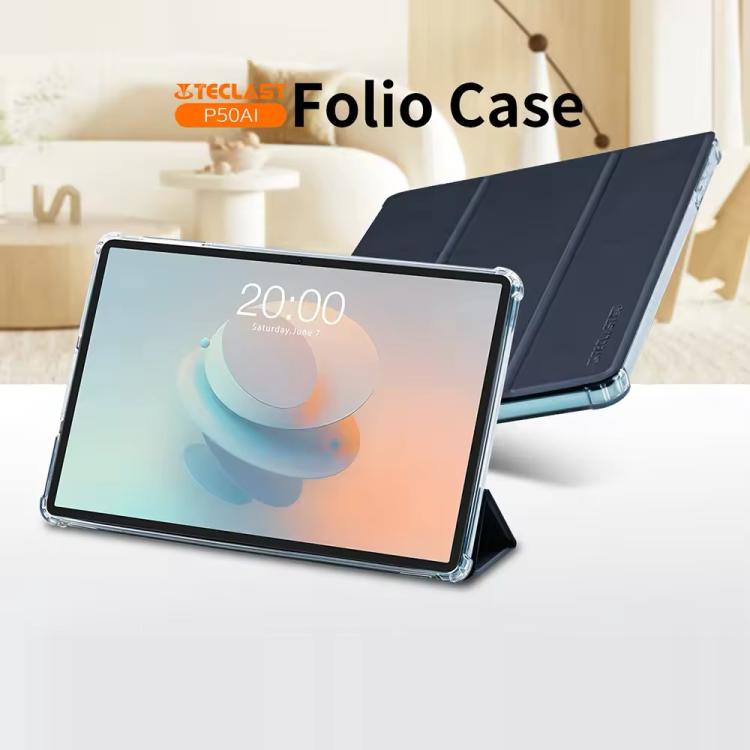 Anti-slip Texture Smart Tablet Leather Folio Case