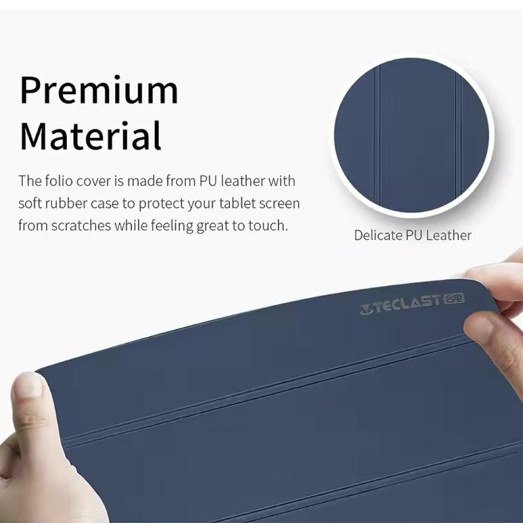 Anti-slip Texture Smart Tablet Leather Folio Case