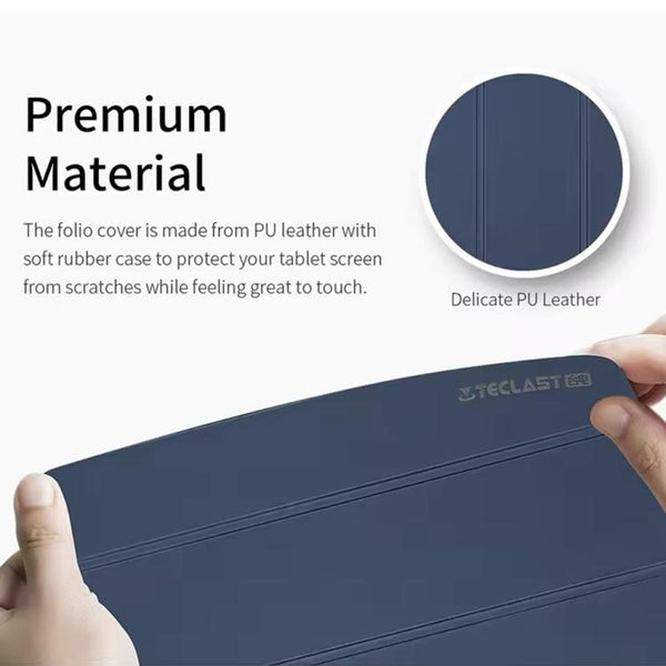 Anti-slip Texture Smart Tablet Leather Folio Case