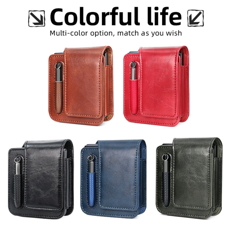 VIETAO Retro Thinking Series PU Shockproof Phone Bag, Without Pen, For Samsung Galaxy Z Flip 3 / 4 / 5 / 6, For Samsung Galaxy Z Fold 3 / 4 / 5 / 6