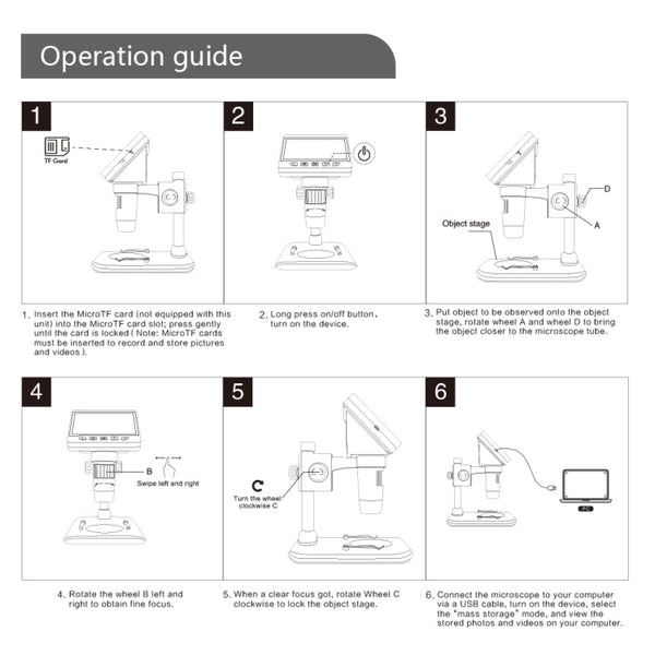 0-40mm 1080P 4.3 inch LCD Screen Mobile Phone Repair Industry HD Electron Didital Microscope