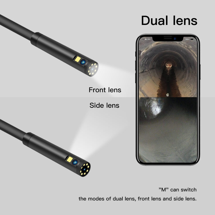 F280 1080P IP68 Waterproof Dual Camera WiFi Digital Endoscope, 1m Snake Tube, 3m Snake Tube, 5m Snake Tube