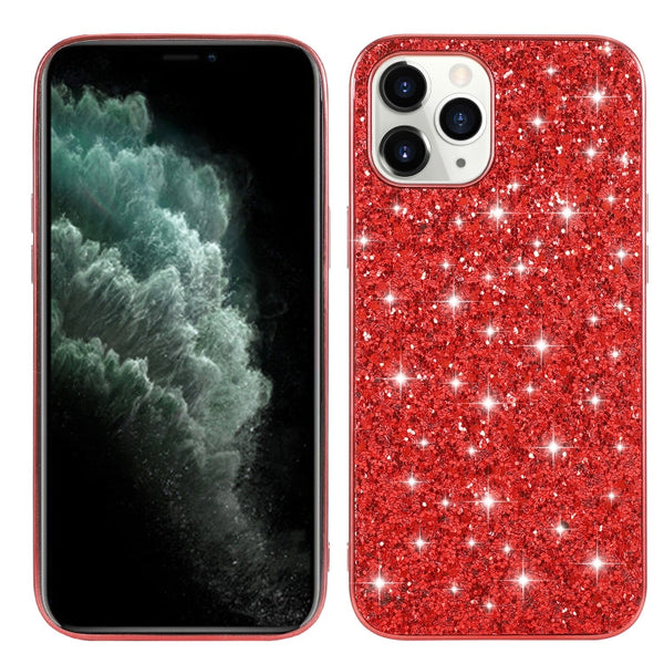 Glitter Powder Shockproof TPU Protective Case, For iPhone 12 / 12 Pro, For iPhone 12 mini, For iPhone 12 Pro Max, For Samsung Galaxy A71 5G