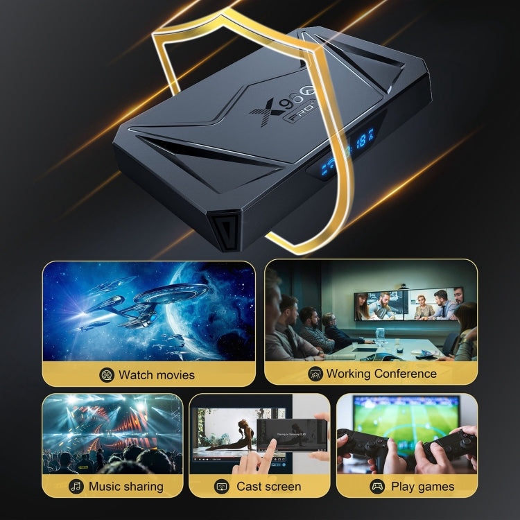 X96Q Pro+ Cortex-A55 Android 14 Octa-core CPU 4K HD Internet Set-top Box