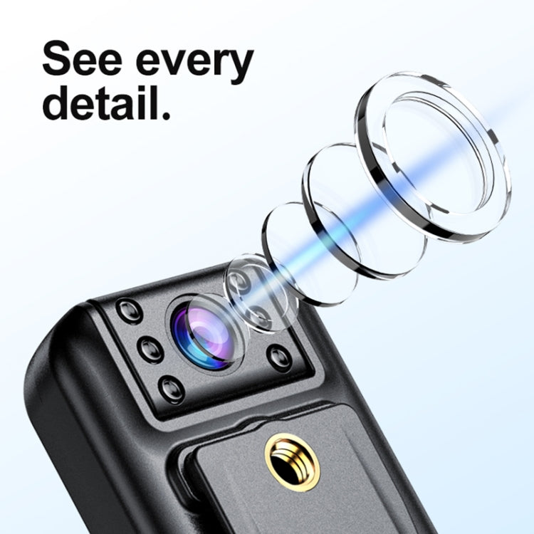 A82 IR Night Vision Rotating Lens 2K HD Video WiFi Recorder with Back Clip, A82