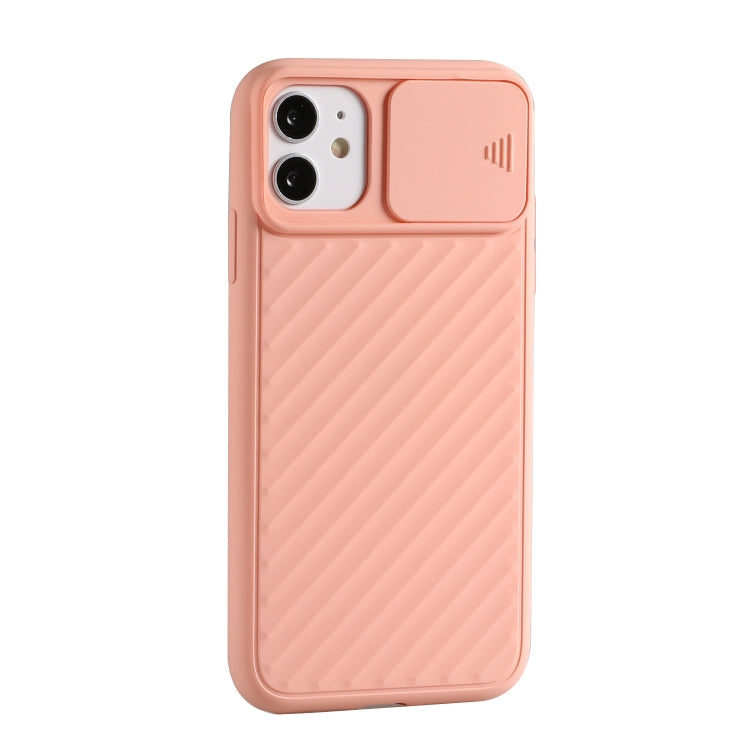 Sliding Camera Cover Design Twill Anti-Slip TPU Case, For iPhone 12 Pro Max