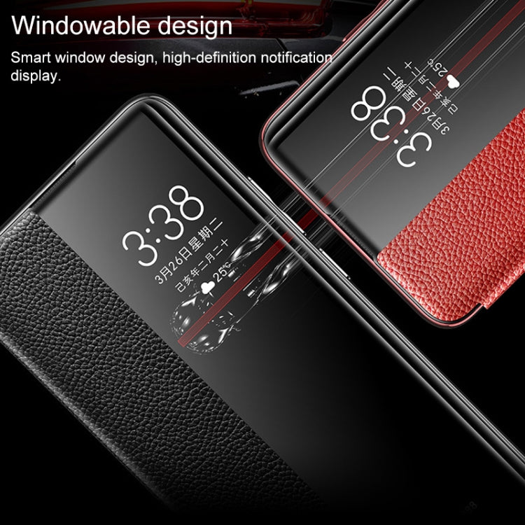 Genuine Leather Smart Flip Protective Case