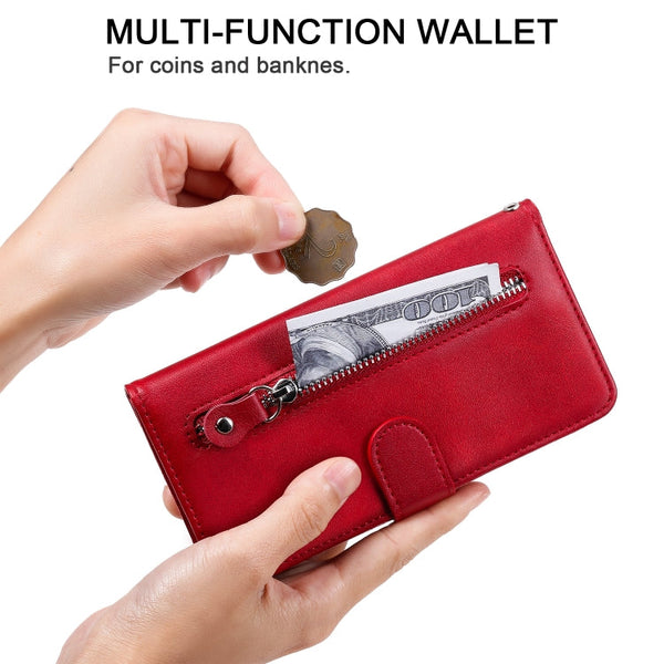 Fashion Calf Texture Zipper Horizontal Flip Leather Case with Stand & Card Slots & Wallet Function, For iPhone 12 mini, For iPhone 12 Pro Max, For Xiaomi Redmi 9C, For Xiaomi Redmi 9A