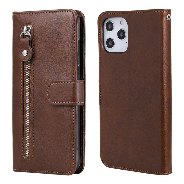 Fashion Calf Texture Zipper Horizontal Flip Leather Case with Stand & Card Slots & Wallet Function, For iPhone 12 mini, For iPhone 12 Pro Max, For Xiaomi Redmi 9C, For Xiaomi Redmi 9A
