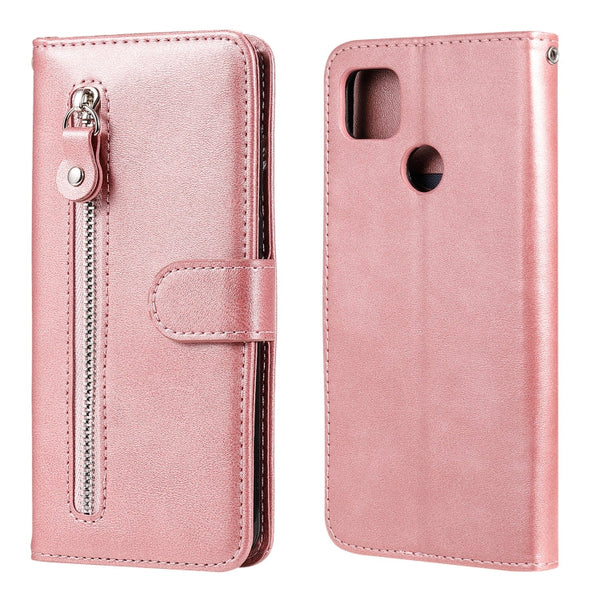 Fashion Calf Texture Zipper Horizontal Flip Leather Case with Stand & Card Slots & Wallet Function, For iPhone 12 mini, For iPhone 12 Pro Max, For Xiaomi Redmi 9C, For Xiaomi Redmi 9A