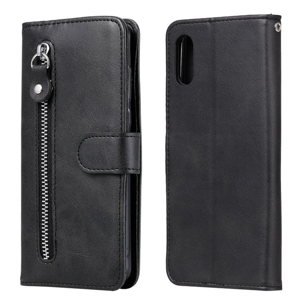 Fashion Calf Texture Zipper Horizontal Flip Leather Case with Stand & Card Slots & Wallet Function, For iPhone 12 mini, For iPhone 12 Pro Max, For Xiaomi Redmi 9C, For Xiaomi Redmi 9A