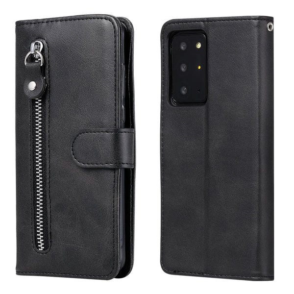 Fashion Calf Texture Zipper Horizontal Flip Leather Case with Stand & Card Slots & Wallet Function, For Samsung Galaxy Note20 Ultra, For Samsung Galaxy Note20, For Huawei Honor 9X Lite