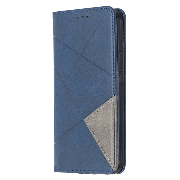 Rhombus Texture Horizontal Flip Magnetic Leather Case with Holder & Card Slots, For Xiaomi Redmi 9A, For Xiaomi Redmi 9C, For iPhone 12 mini, For iPhone 12 / 12 Pro