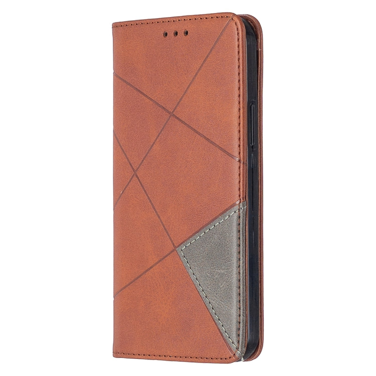 Rhombus Texture Horizontal Flip Magnetic Leather Case with Holder & Card Slots, For Xiaomi Redmi 9A, For Xiaomi Redmi 9C, For iPhone 12 mini, For iPhone 12 / 12 Pro