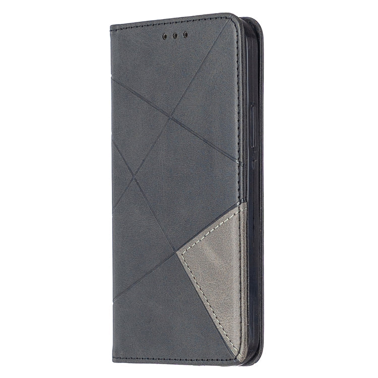 Rhombus Texture Horizontal Flip Magnetic Leather Case with Holder & Card Slots, For Xiaomi Redmi 9A, For Xiaomi Redmi 9C, For iPhone 12 mini, For iPhone 12 / 12 Pro