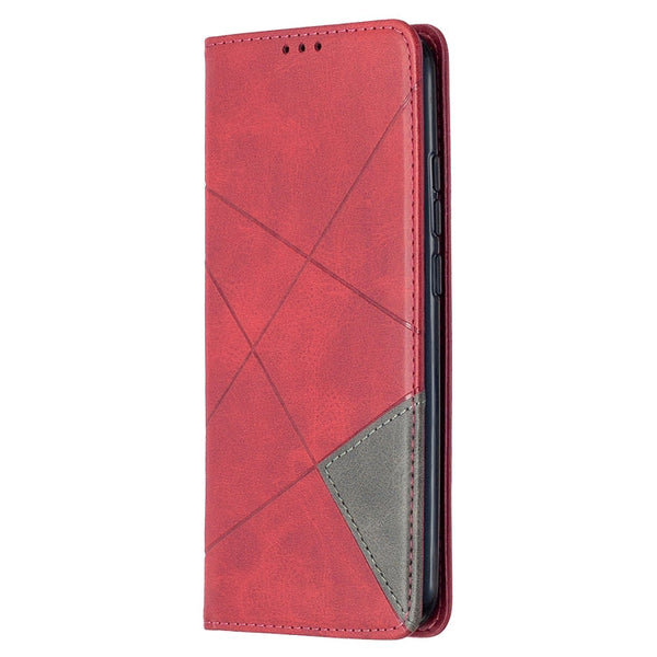Rhombus Texture Horizontal Flip Magnetic Leather Case with Holder & Card Slots, For Xiaomi Redmi 9A, For Xiaomi Redmi 9C, For iPhone 12 mini, For iPhone 12 / 12 Pro