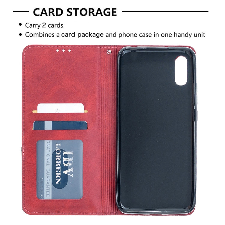 Rhombus Texture Horizontal Flip Magnetic Leather Case with Holder & Card Slots, For Xiaomi Redmi 9A, For Xiaomi Redmi 9C, For iPhone 12 mini, For iPhone 12 / 12 Pro