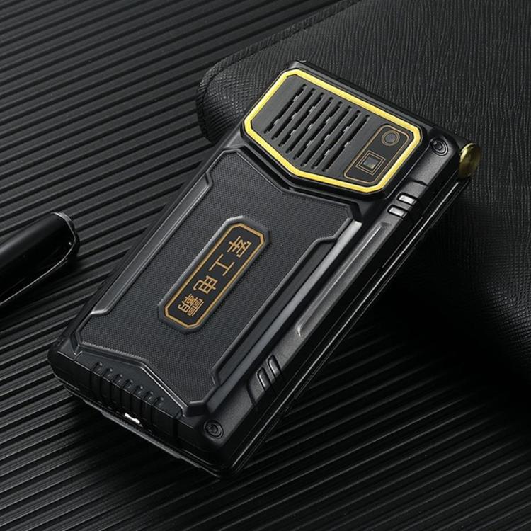 M7+ 4G Dual Screen Flip Elder Rugged Phone, 2.8 inch Inner, 2.4 inch Outer, 6800mAh Battery, 24 Keys, Flashlight, Network: 4G, Dual SIM, SOS, EU Plug, US Plug, UK Plug