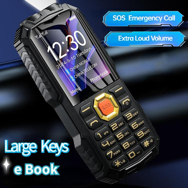 Q7+ 4G Elder Keypad Rugged Phone, 1.77 inch, 16800mAh, 21 Keys,  SOS, FM, Network: 4G, Dual SIM