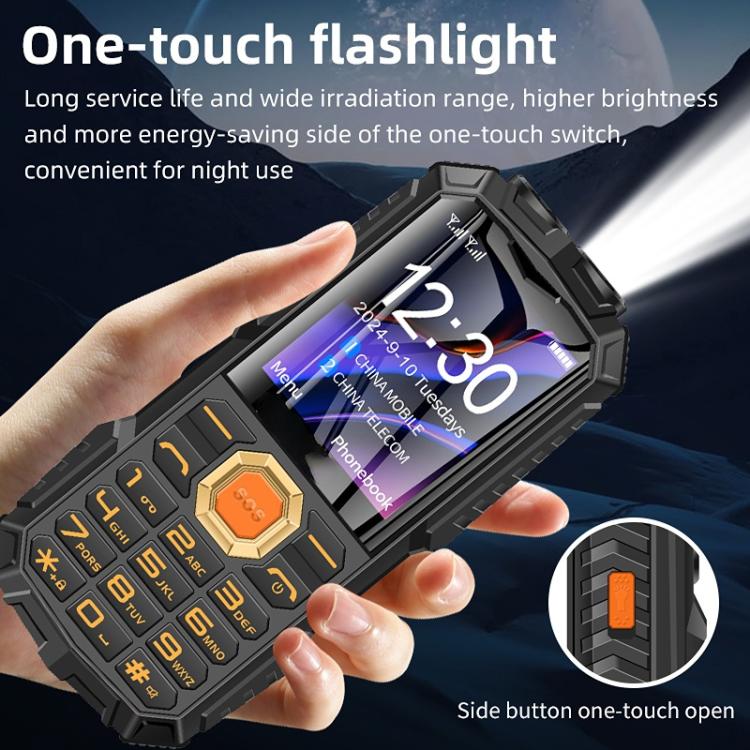 Q7+ 4G Elder Keypad Rugged Phone, 1.77 inch, 16800mAh, 21 Keys,  SOS, FM, Network: 4G, Dual SIM