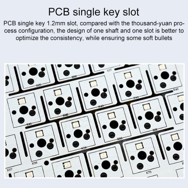 AULA F87 87 Keys Wired/2.4G/Bluetooth Three Model Customized RGB Mechanical Keyboard