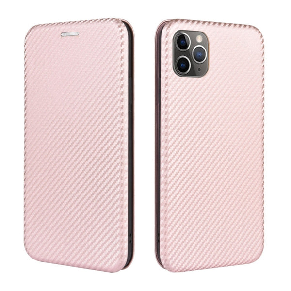 Carbon Fiber Texture Magnetic Horizontal Flip TPU + PC + PU Leather Case with Card Slot, For iPhone 11 Pro, For iPhone 6 / 6s, For iPhone 6 Plus / 6s Plus, For iPhone 11 Pro Max