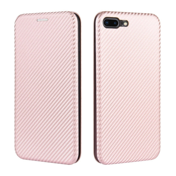 Carbon Fiber Texture Magnetic Horizontal Flip TPU + PC + PU Leather Case with Card Slot, For iPhone 7 / 8 / SE 2020 / SE 2022, For iPhone 7 Plus / 8 Plus, For iPhone XR, For iPhone XS Max