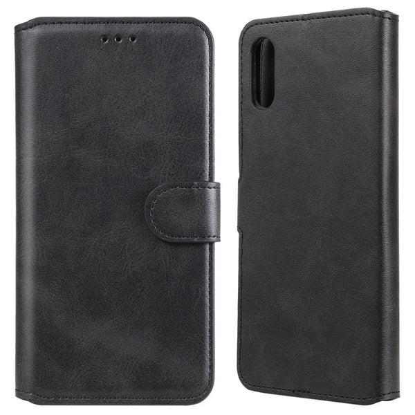 Classic Calf Texture PU + TPU Horizontal Flip Leather Case, with Holder & Card Slots & Wallet, For Xiaomi Redmi 9C, For Xiaomi Redmi 9A, For Huawei Honor 9X Lite, For Samsung Galaxy Note 20