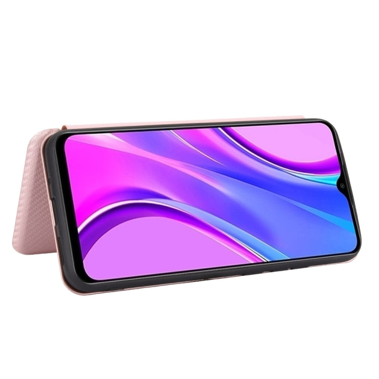 Carbon Fiber Texture Magnetic Horizontal Flip TPU + PC + PU Leather Case with Card Slot, For Xiaomi Redmi 9C, For Xiaomi Redmi 8A, For Xiaomi Redmi 8, For Xiaomi Redmi 9
