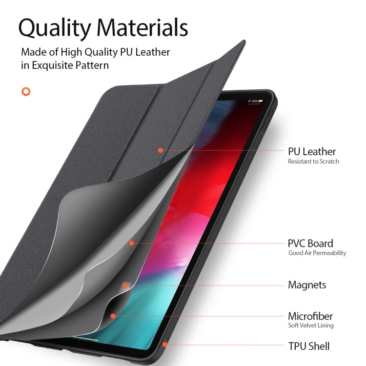 DUX DUCIS Domo Series Horizontal Flip Magnetic TPU + PU Leather Case with Three-folding Holder & Pen Slot & Sleep / Wake-up Function