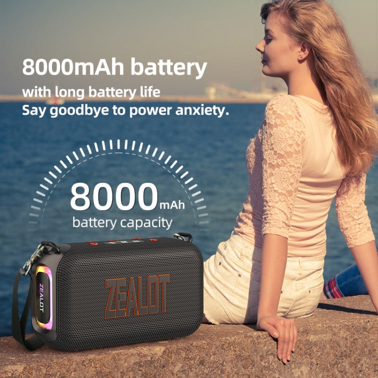 Zealot S85M 50W Outdoor Portable Bluetooth Speaker with Microphone