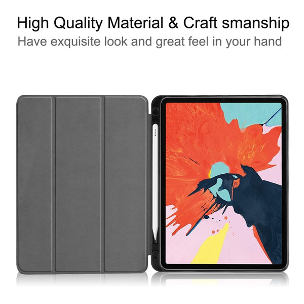 For iPad Air 11 2025 / 2024 / 2020 10.8 Custer Texture TPU Horizontal Flip Leather Case with Sleep / Wake-up Function & Three-folding Holder & Pen Slot, For iPad Air 11 2025 / 2024 / 2022 / 2020 10.9