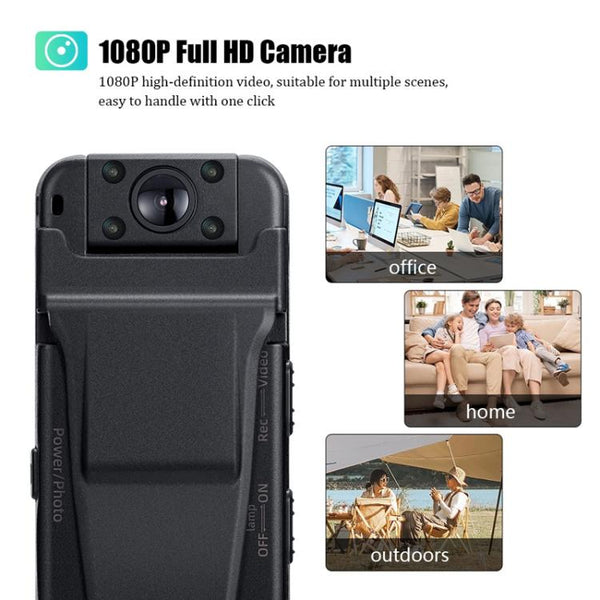 Z7 1080P HD Night Vision Magnetic Video Recorder with Back Clip