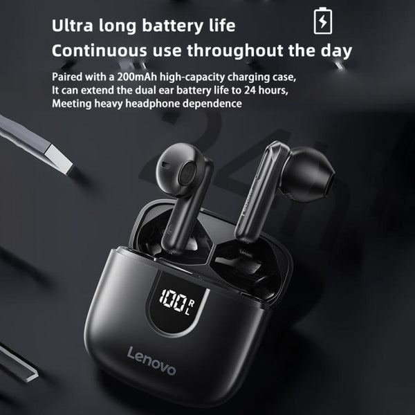 Original Lenovo EA120 Simple Semi-In-Ear True Wireless Bluetooth Earphones