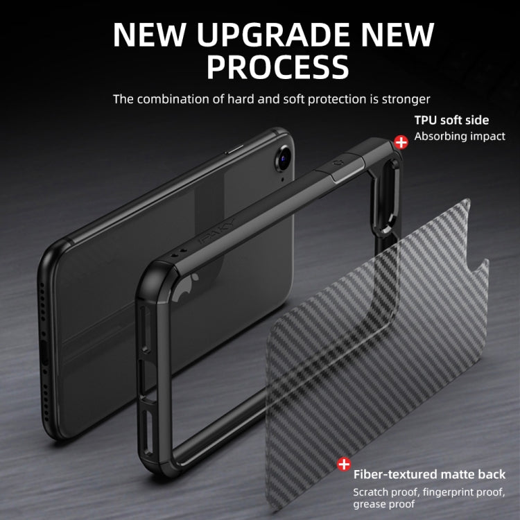 iPAKY Pioneer Series Carbon Fiber Texture Shockproof TPU + PC Case, For iPhone 8 Plus / 7 Plus, For iPhone 11 Pro, For iPhone 11 Pro Max, For iPhone 12 / 12 Pro, For iPhone 12 Pro Max