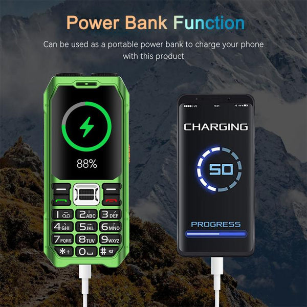 UNIWA M6000 Big Speaker Keypad Phone, 2.4 inch, Dual Flashlights, 21 Keys, SOS, FM, 4 SIM, GSM, EU Plug, US Plug, UK Plug, AU Plug